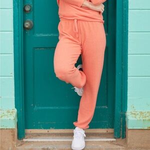 Mod Goddess LOUNGY SWEATPANT PERSIMON